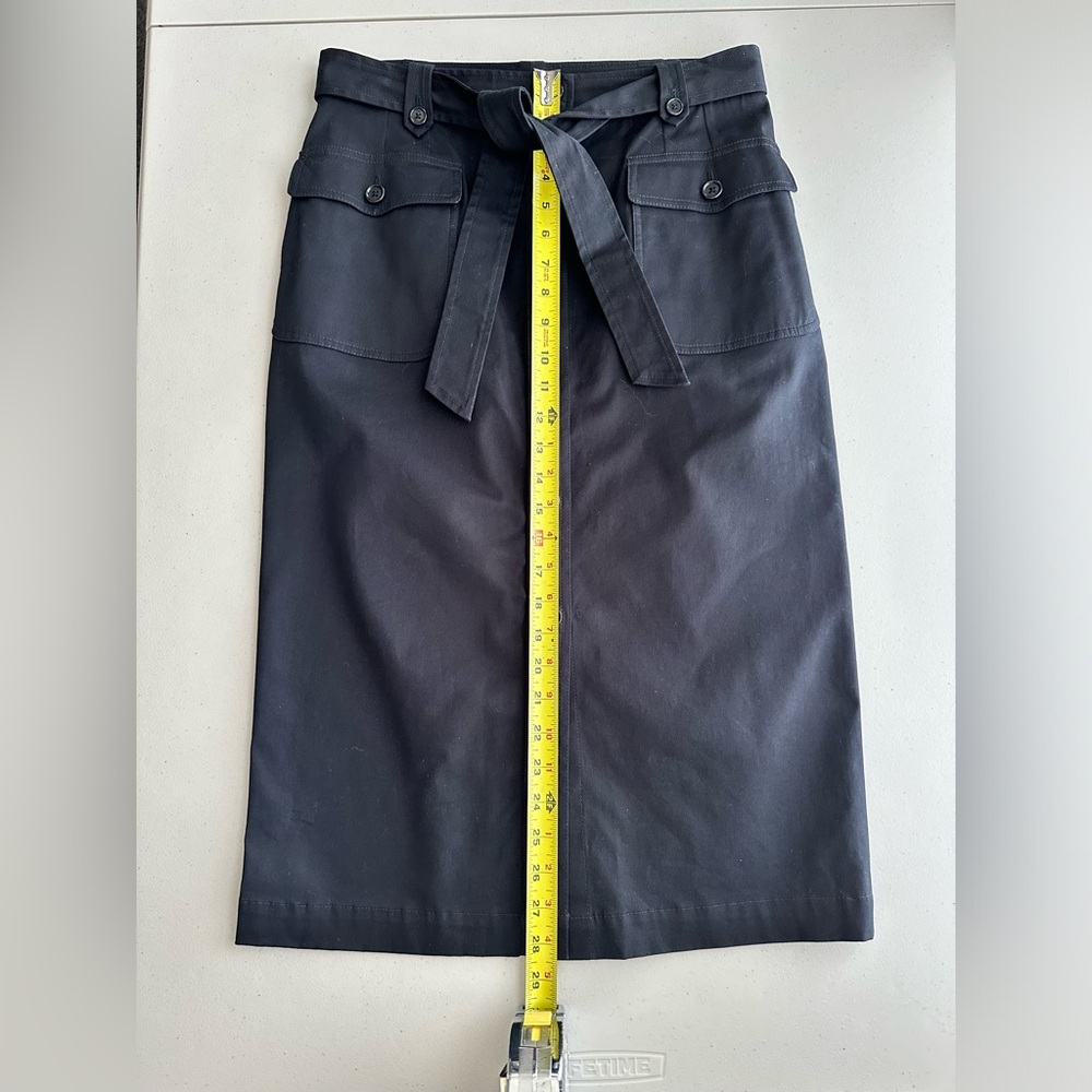 Faconnable Classic Black Button Front Belted Midi… - image 4